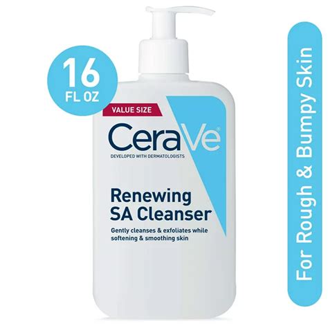 Cerave Renewing Sa Cleanser 16 Oz Spa Body Center