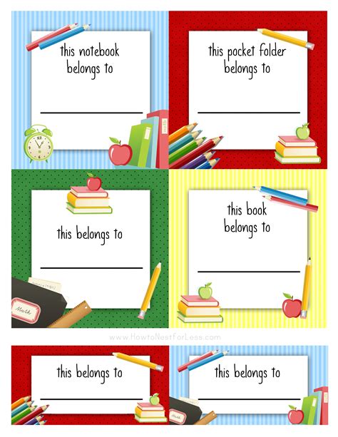 Kid Labels For Preschool Printable Free Tedy Printable Activities