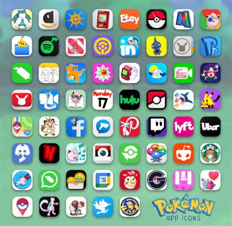 Free Pokémon Ios 14 App Icons Pokémon Anime Icons For Iphone 📲