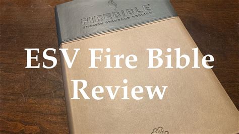 Esv Fire Bible Review Youtube