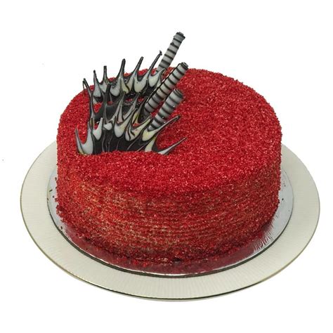 Delicious Round Shaped Red Velvet Cake The Floralmart