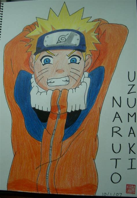 Uzumaki Naruto Coloured By Angelicxdarkness On Deviantart