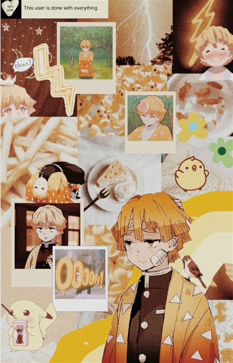 Zenitsu Wallpaper Aesthetic Zenitsu Cute Anime Wallpaper Anime