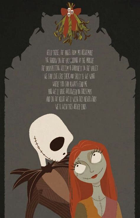 We Can Live Like Jack And Sally If We Want Nightmare Before