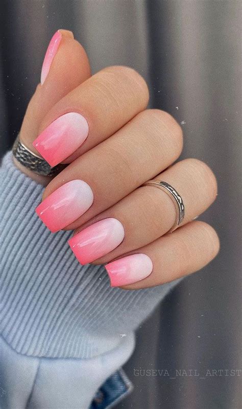 47 Beautiful Nail Art Designs And Ideas French Ombre Pink Nails Pink