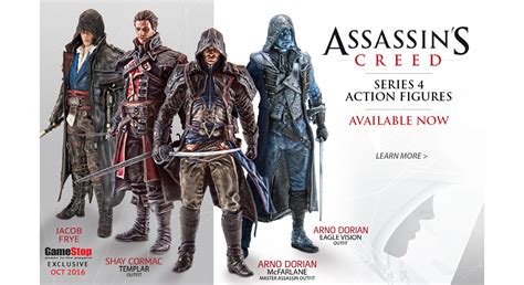 Action Figure Arno Dorian Eagle Vision Assassins Creed Unity Serie 4