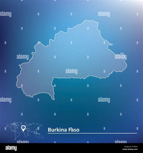 Map Of Burkina Faso Vector Illustration Stock Vector Image And Art Alamy