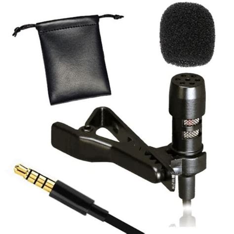 Jual Mic Clip On Deluxe Lavalier Microphone Hp Mikrofon Klip Handphone