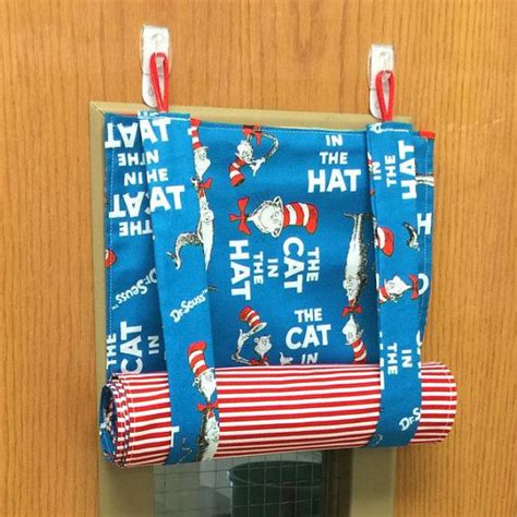 Awesome handmade Roman shade for classroom door. Great ...