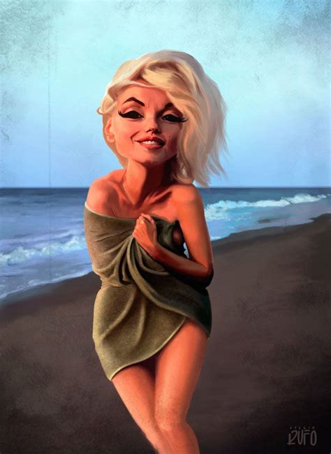 Marilyn An Art Print By Sergio Rufo Celebrity Caricatures