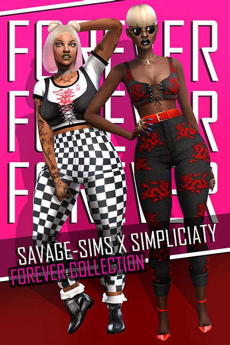 Forever Collection Savage Sims X Simpliciaty Savagesims Sims 4