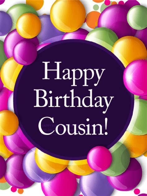 Happy Birthday Cousin Images For Her Printable Template Calendar
