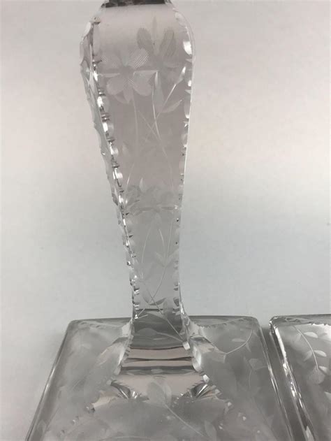 The candleholder lifts out and was cutter: Sold Price: Set of 2 : American Brilliant Period Heisey ...