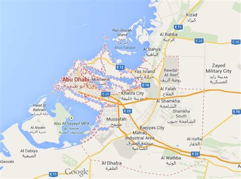 Maps Of Abu Dhabi Detailed Map Of Abu Dhabi City In English Maps Of