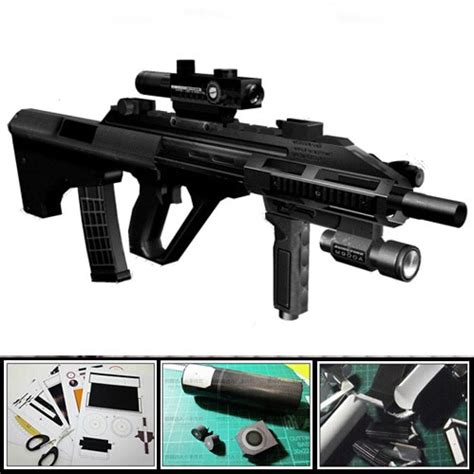 3d Paper Model Gun Magazine Steyr Aug Assault Rifle 11 Firearms