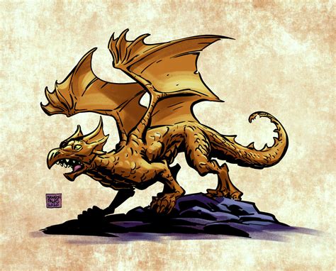 Oc Art Drawing The Monster Manual 11 Bronze Dragon Wyrmling Rdnd