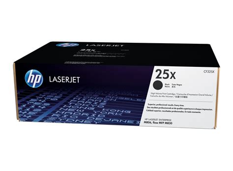 Apr 03, 2019 · hp laserjet enterprise m806 printer; HP 25X (CF325X) Black High Yield Original LaserJet Toner ...