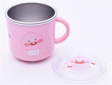 Kakao Friends Apeach Lid Stainless Steel Cup Available On Now In Seoul