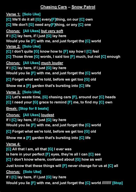 Chasing Cars - Snow Patrol (B) | Liedtext, Lied, Musik