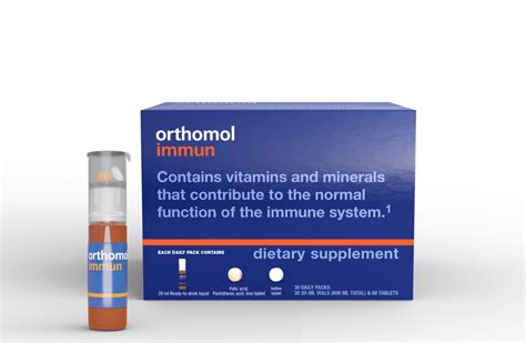 Orthomol Immun Vial Immune Support Supplement 30 Day Supply Vitamins