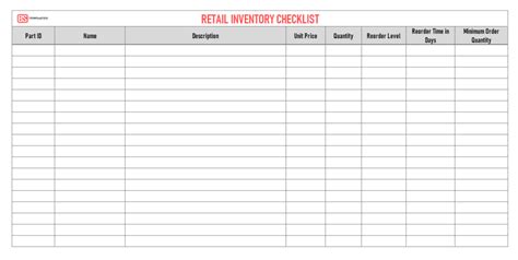Process checklist template is a convenient way of ensuring you remember to follow every step regardless of how repetitive a task is. Inventory Checklist Template - Free Excel Sheet, Word & PDF