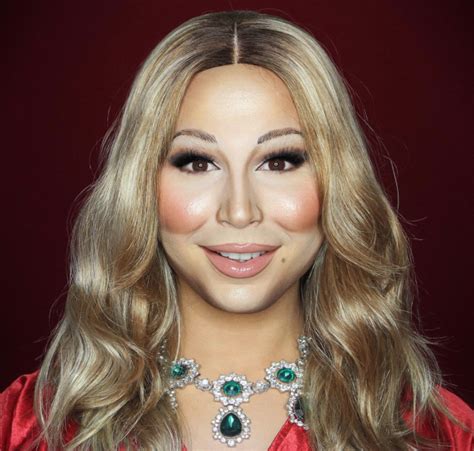 Mans Makeup Magic To Look Like Mariah Carey