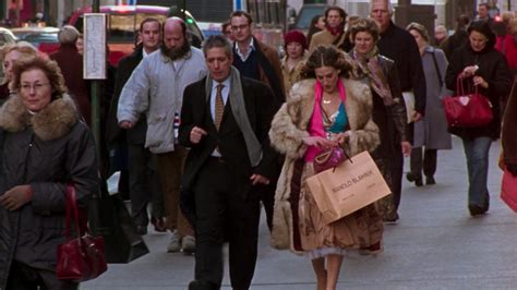 Manolo Blahnik Fashion Designer Shopping Bag Held By Sarah Jessica Parker As Carrie Bradshaw In