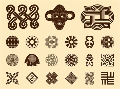 African Symbols Set Vector Art And Graphics