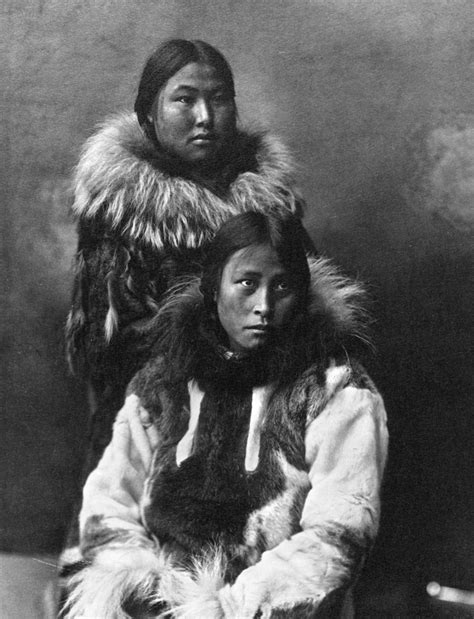 Alaska Eskimos C1903 Ntwo Eskimo Women In Traditional Fur Clothing Nome Alaska