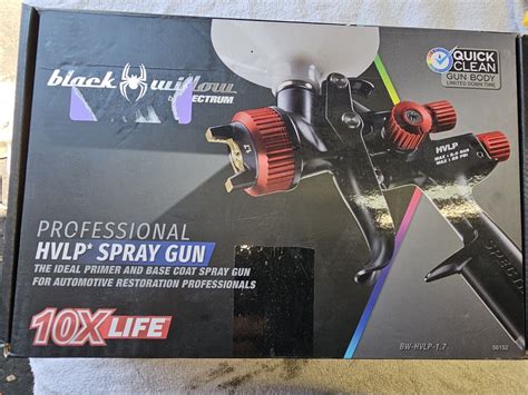 Spectrum Black Widow 56152 Bw Hvlp 17 Professional Hvlp Spray Gun Open