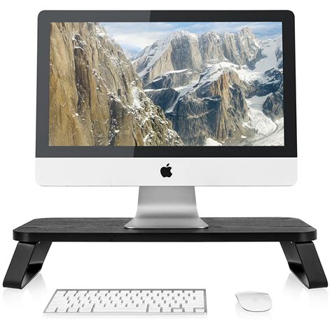 Fitueyes Computer Monitor Riser Stand Desktop Stand With Keybroad