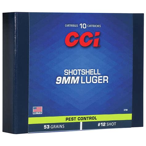 Cci 3790 9mm 53 Gr 12 Shot 10 Rounds Fin Feather Fur Outfitters