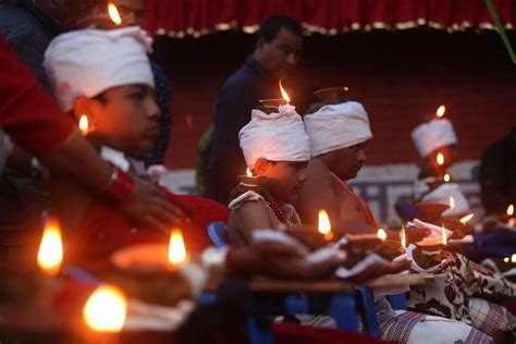 Dashain Festival Celebrated In Bhaktapur Nepal