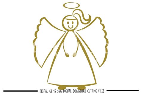 Download Angel SVG / DXF / EPS / PNG Files By Digital Gems ...