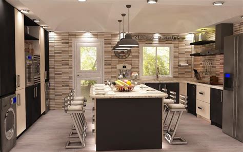 I Will Create Realistic 3d Rendering For Kitchen Design