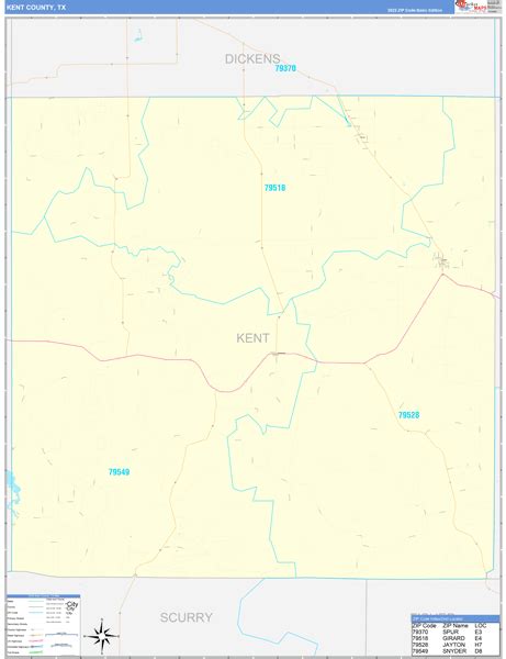 Maps Of Kent County Texas