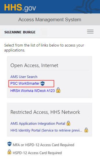 Hhs Ams How To Access An Application Using Piv Derived Credentials