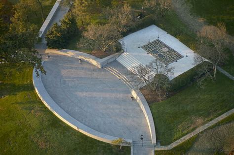 Usa Virginia Aerial Photograph Of The Eternal Flame And Grave Of