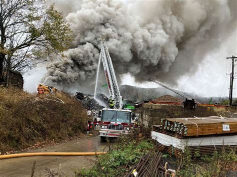 Updated Firefighters Extinguish Blaze At Montville Scrapyard