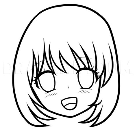 How To Draw An Anime Face For Beginners By Dawn Anime Face Drawing Anime