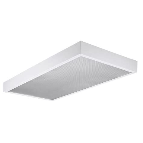 Lithonia Lighting 3 Light White Fluorescent Parabolic Troffer