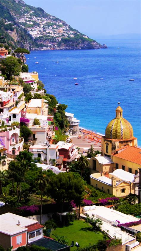 Amalfi Coast Mediterranean Gulf Of Salerno In Southern Italy 4k 5k Hd