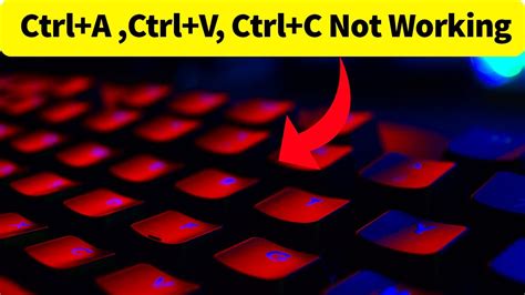 How To Fix Ctrl A Ctrl V Ctrl C Not Working Problem Keyboard Not Working Problem Windows