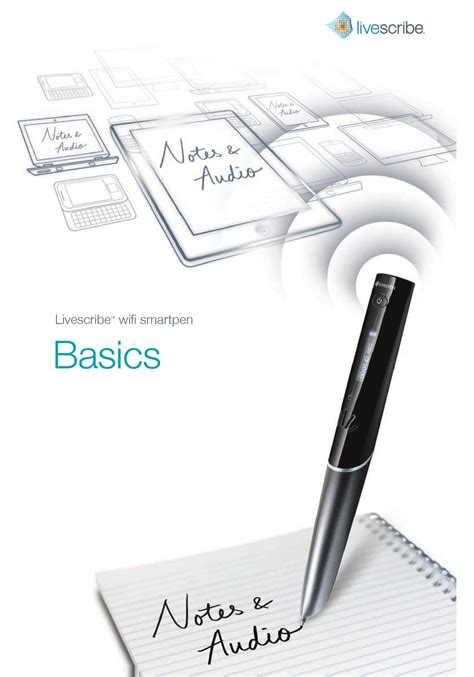 Livescribe Wifi Smartpen 2gb Basics Manual Pdf Download Manualslib