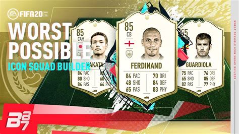 There are 88 icon players in fifa 20 ultimate team. WORST POSSIBLE ICON TEAM w/ 85 FERDINAND! & 85 ESSIEN ...