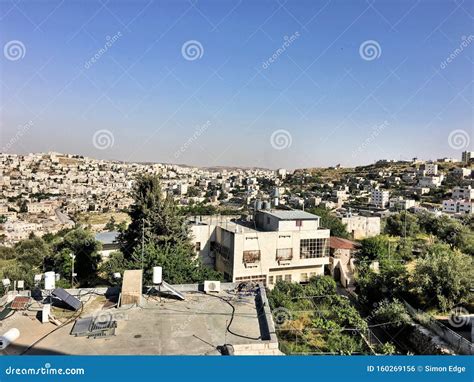 A Panoramic View Of Hebron Stock Photo Image Of Patriarchs 160269156
