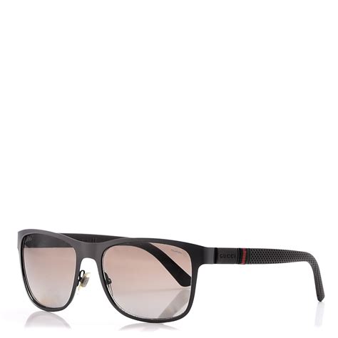 Gucci Polarized Web Sunglasses Gg2247 S Matte Black 232833