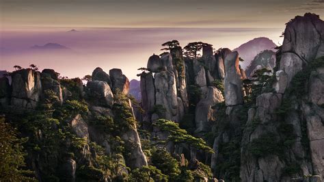 Sunrise In Huangshan Yellow Mountains Anhui Province China Windows