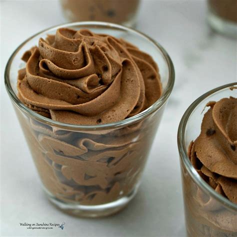 I won't argue against that claim because it is a. Easy Chocolate Mousse Recipe | Walking On Sunshine Recipes
