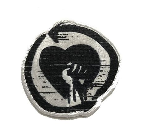 Heart Fist Sublimation Patch Patches Embroidered Patches Sublime